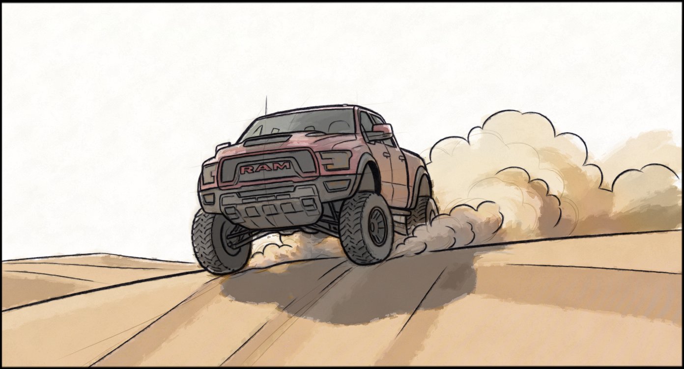 Automotive - Stunt Driving - storyboard frame 8 by Dakota Warren